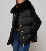 Lagence Nalo Faux Fur Puffer Vest