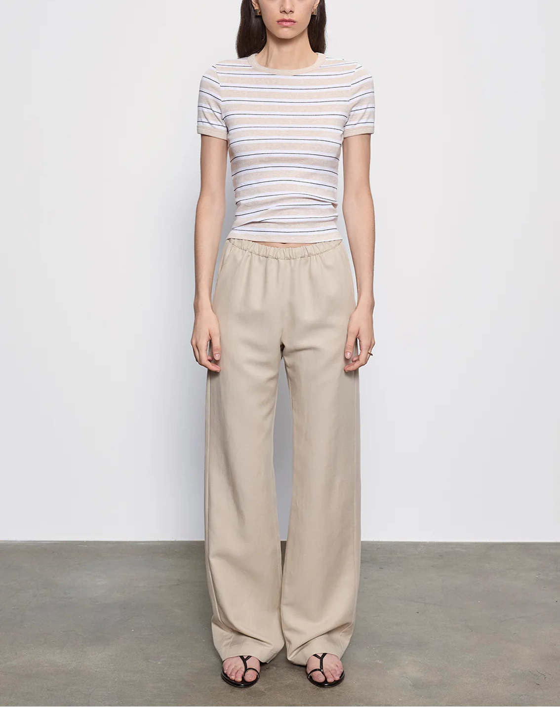 Enza Costa Classic Stripe S/S Tee