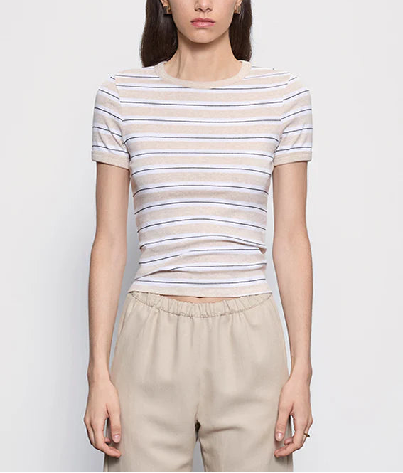 Enza Costa Classic Stripe S/S Tee