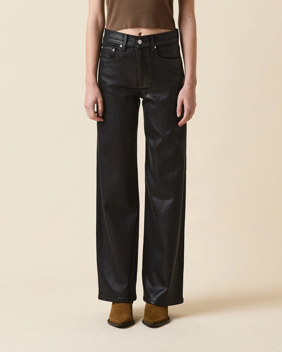 Le Jean Ts Column Coated Jean