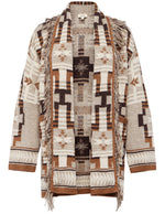 Lagence Jair Jaquard Fringe Cardigan