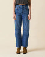 Le Jean Pixie Ankle Fray Mid RIse Jeans