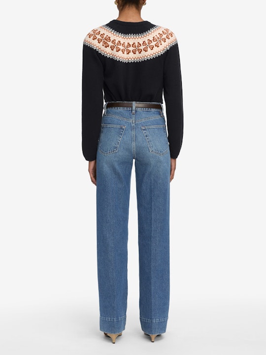 Frame The Cashmere Fairisle Cardigan