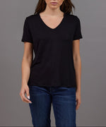 Majestic Filatures Soft Touch Semi Relaxed Cap Sleeve V-Neck