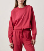 NSF Zuma Crop Cinch Waist Crew Sweatshirt