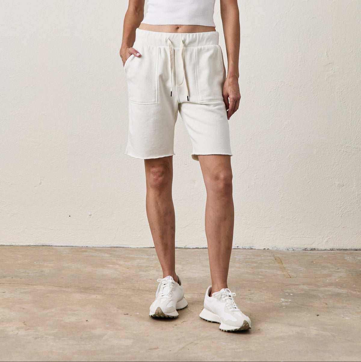 NSF Jen Drawstring Cut Offs Shorts