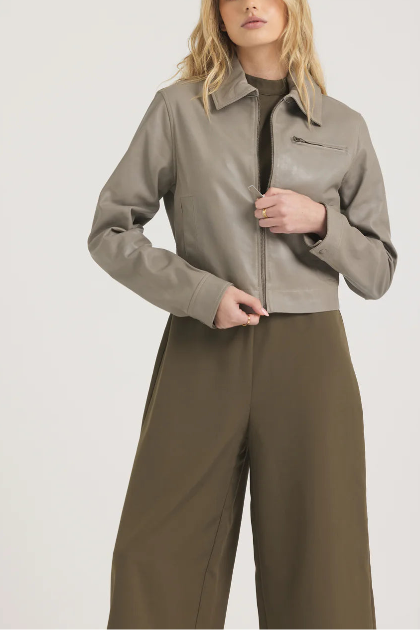 Jakett Moira Patina Leather Jacket