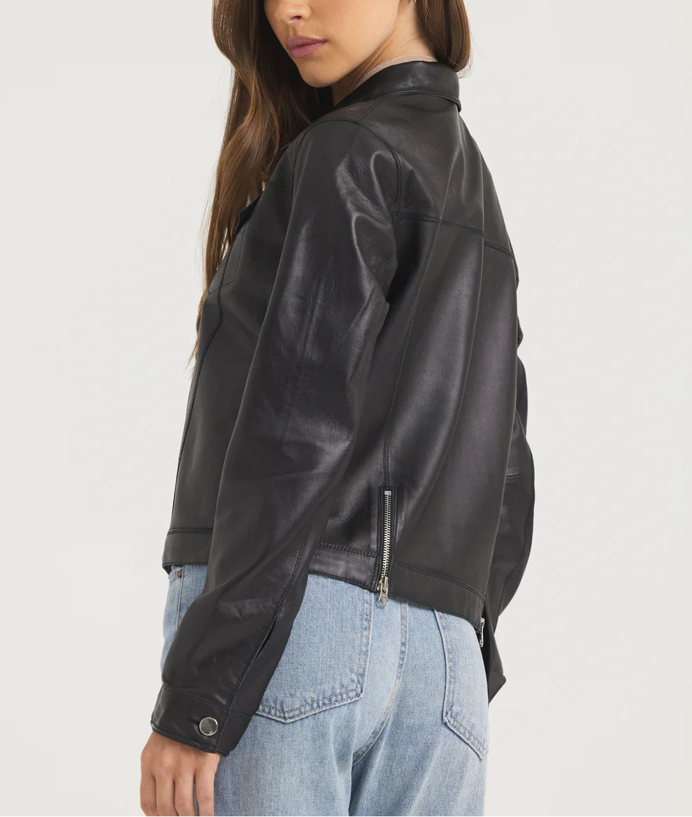 JAKETT Alexa Burnished Leather Jacket