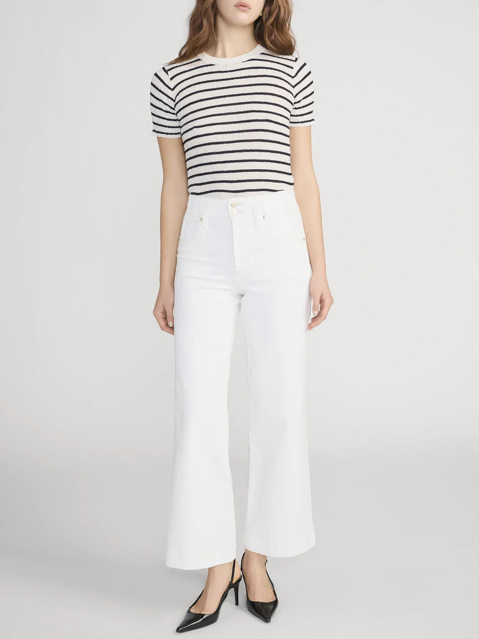 Frame The Seamed Crop Wide Trouser