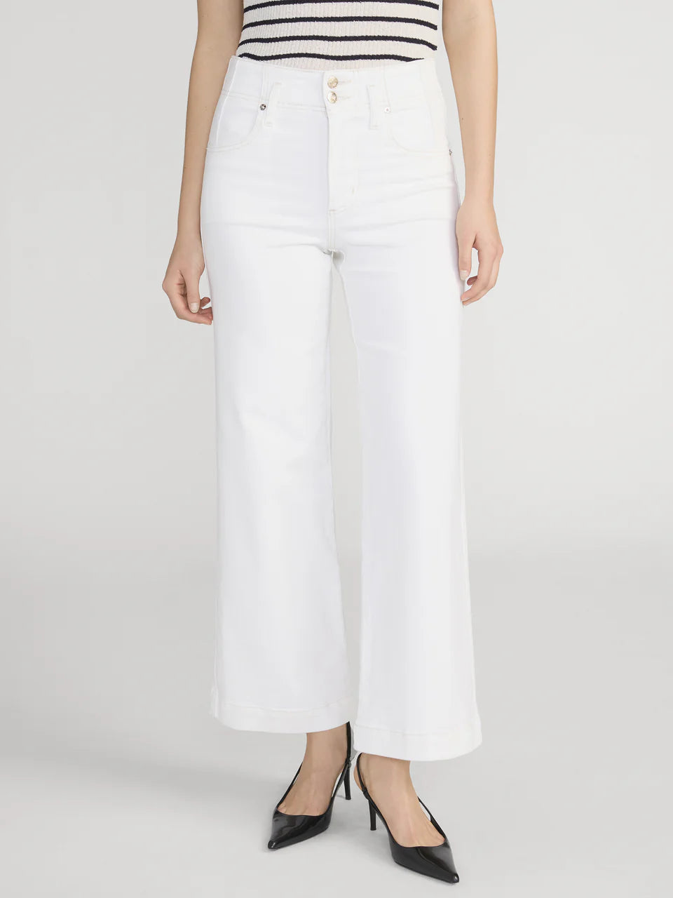 Frame The Seamed Crop Wide Trouser