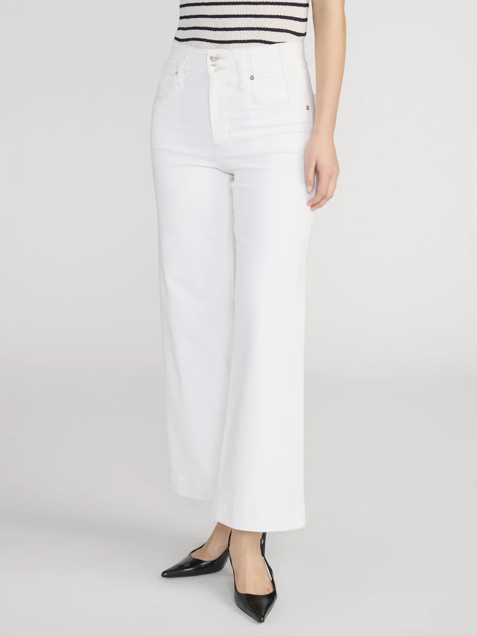 Frame The Seamed Crop Wide Trouser