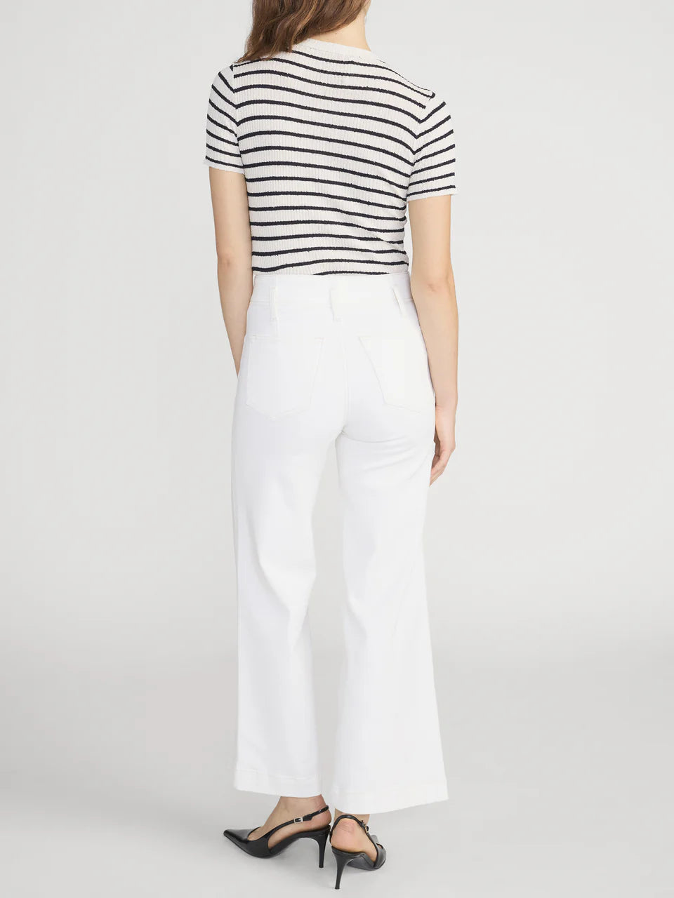 Frame The Seamed Crop Wide Trouser