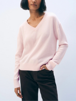 White & Warren Featherweight V-Neck Cashmere Sweater
