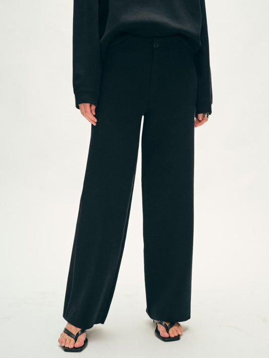 White + Warren Superfine Cotton Wide Leg Pant