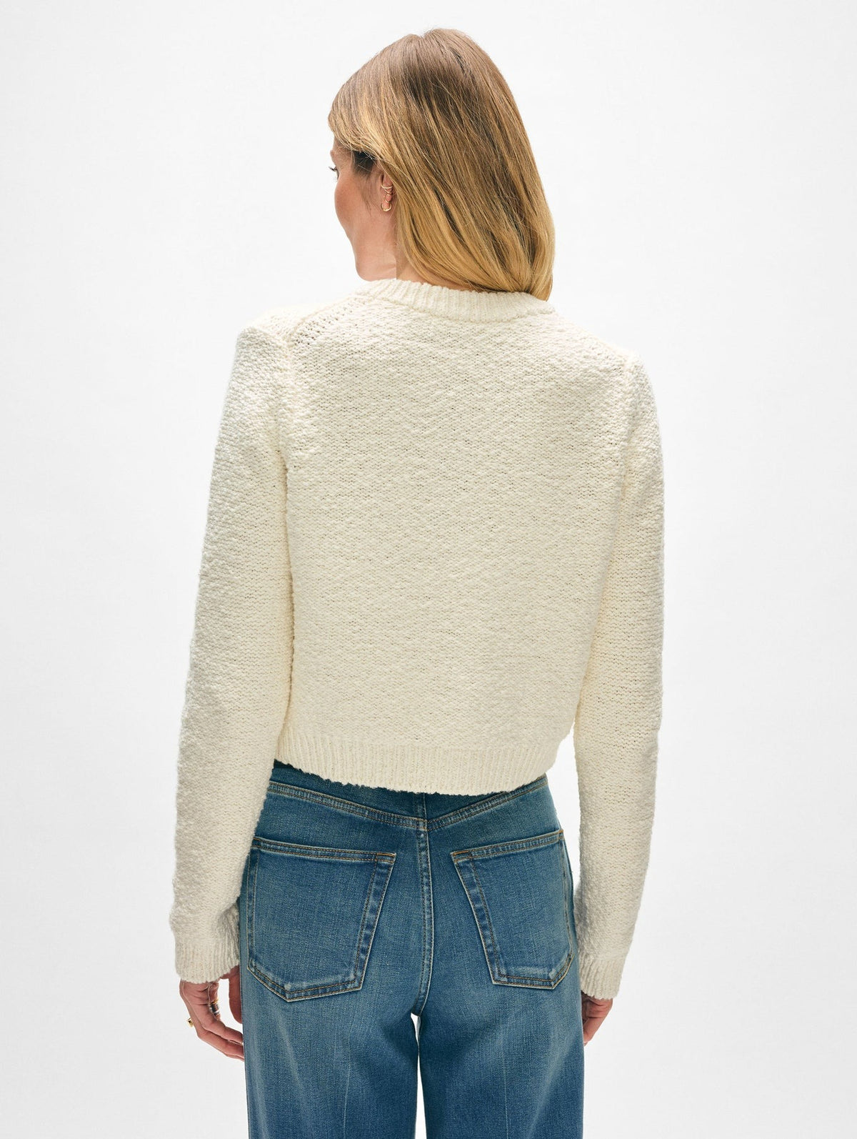 White + Warren Cotton Slub Pocket Cardigan