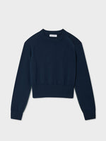 White+Warren Soft Cotton Rib Trim Sweatshirt