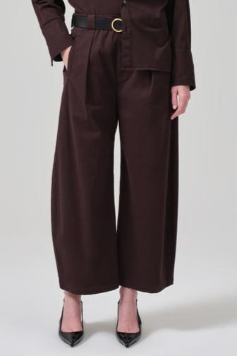 Citizens Of Humanity Cara Cropped Pleated Trouser