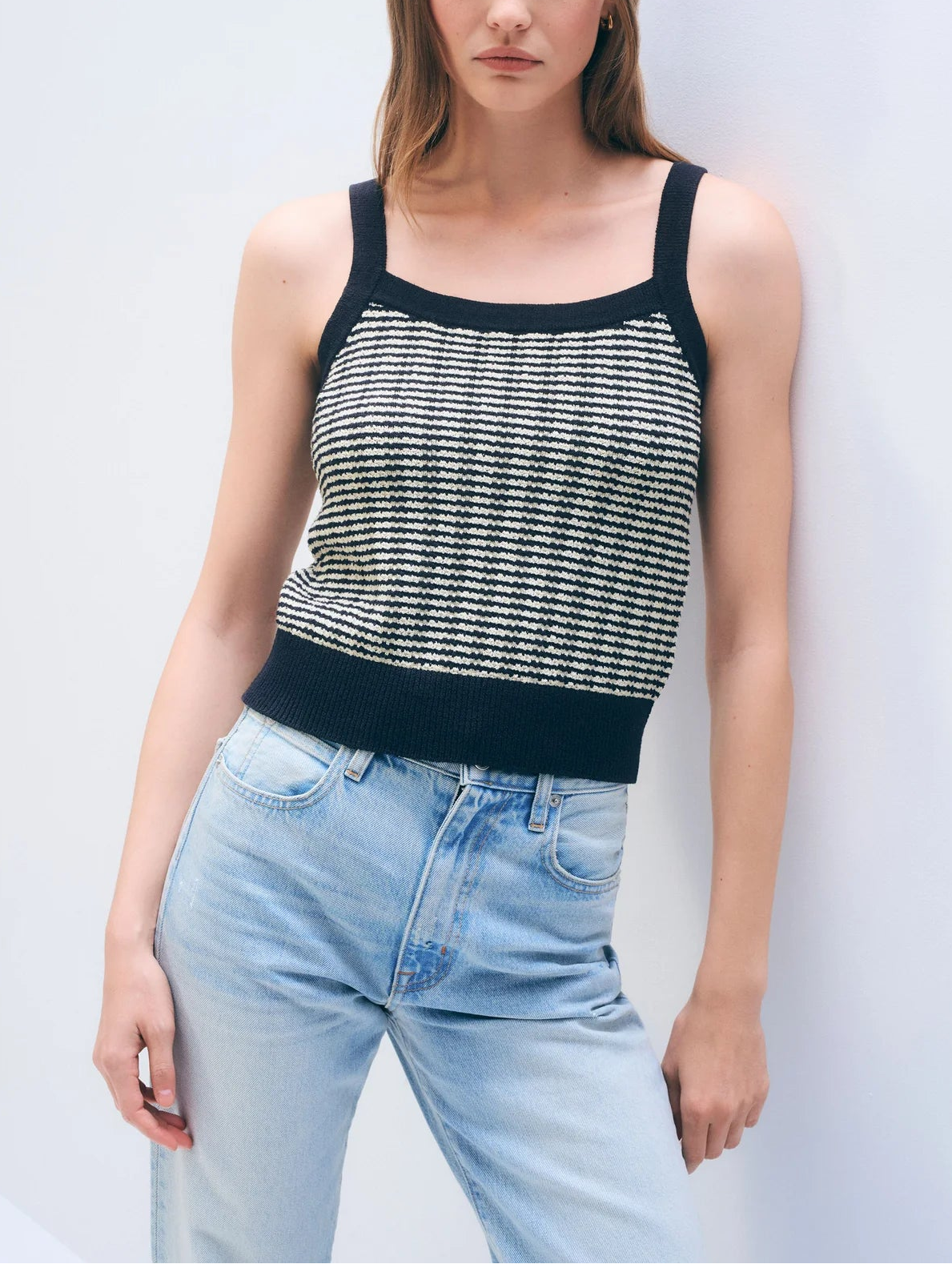 White & Warren Boucle Tank Top