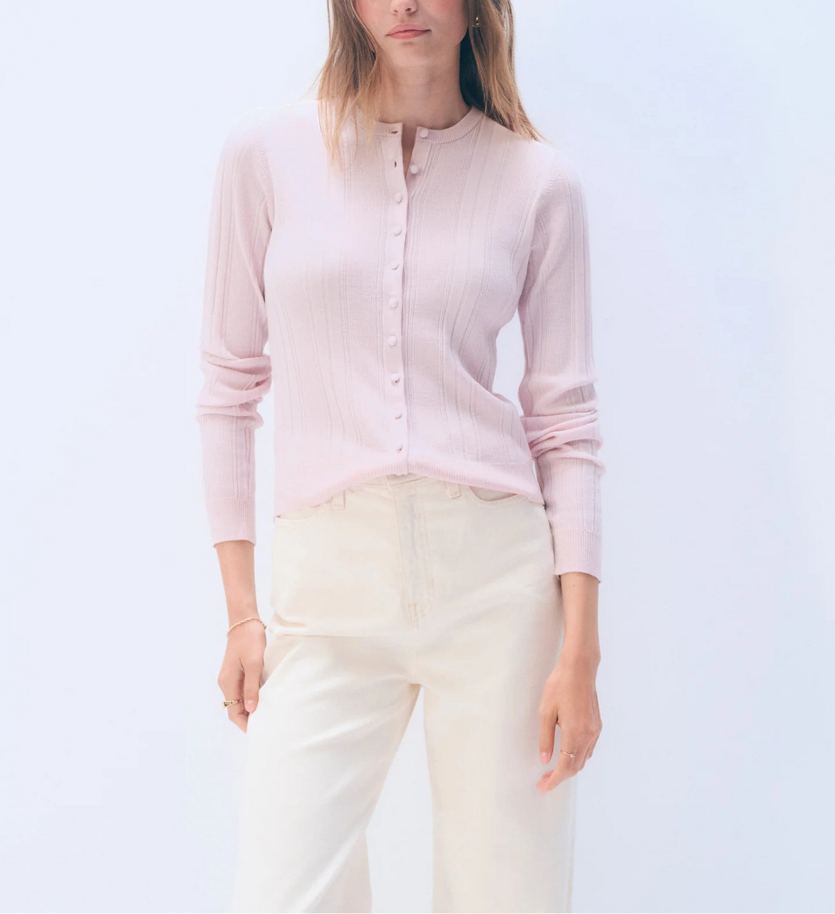 White & Warren Superfine Wool Cardigan