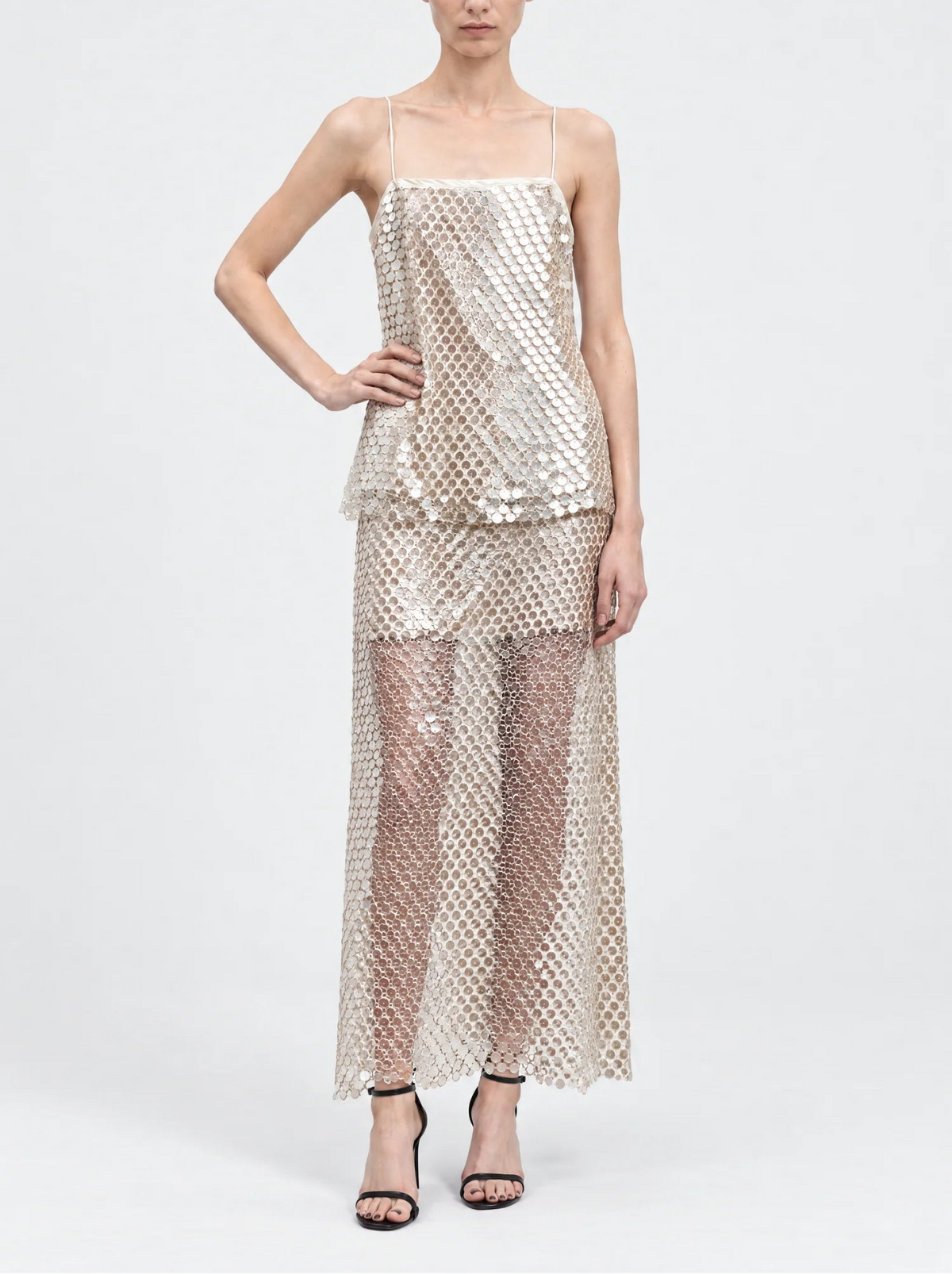 Saint Art Ivy Pearlized Sequin Skirt