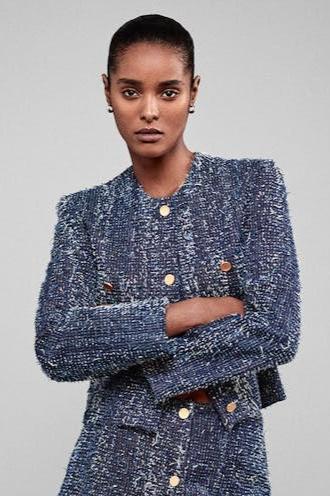 FRAME Denim Boucle Jacket