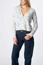 Kokun TS Printed Cropped Cardigan