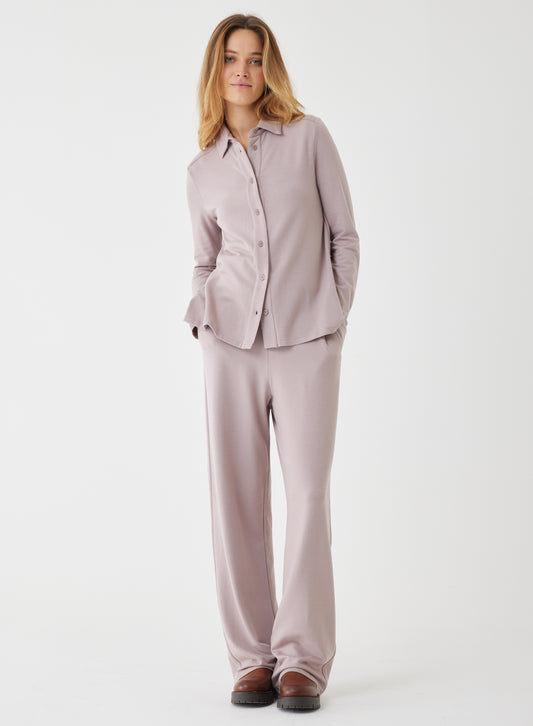 Majestic Filatures French Terry L/S Relaxed Shirt With Back Pleat