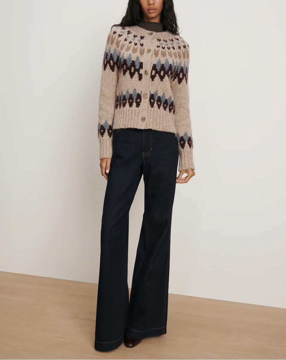 Veronica Beard Christina Fairisle Cardigan