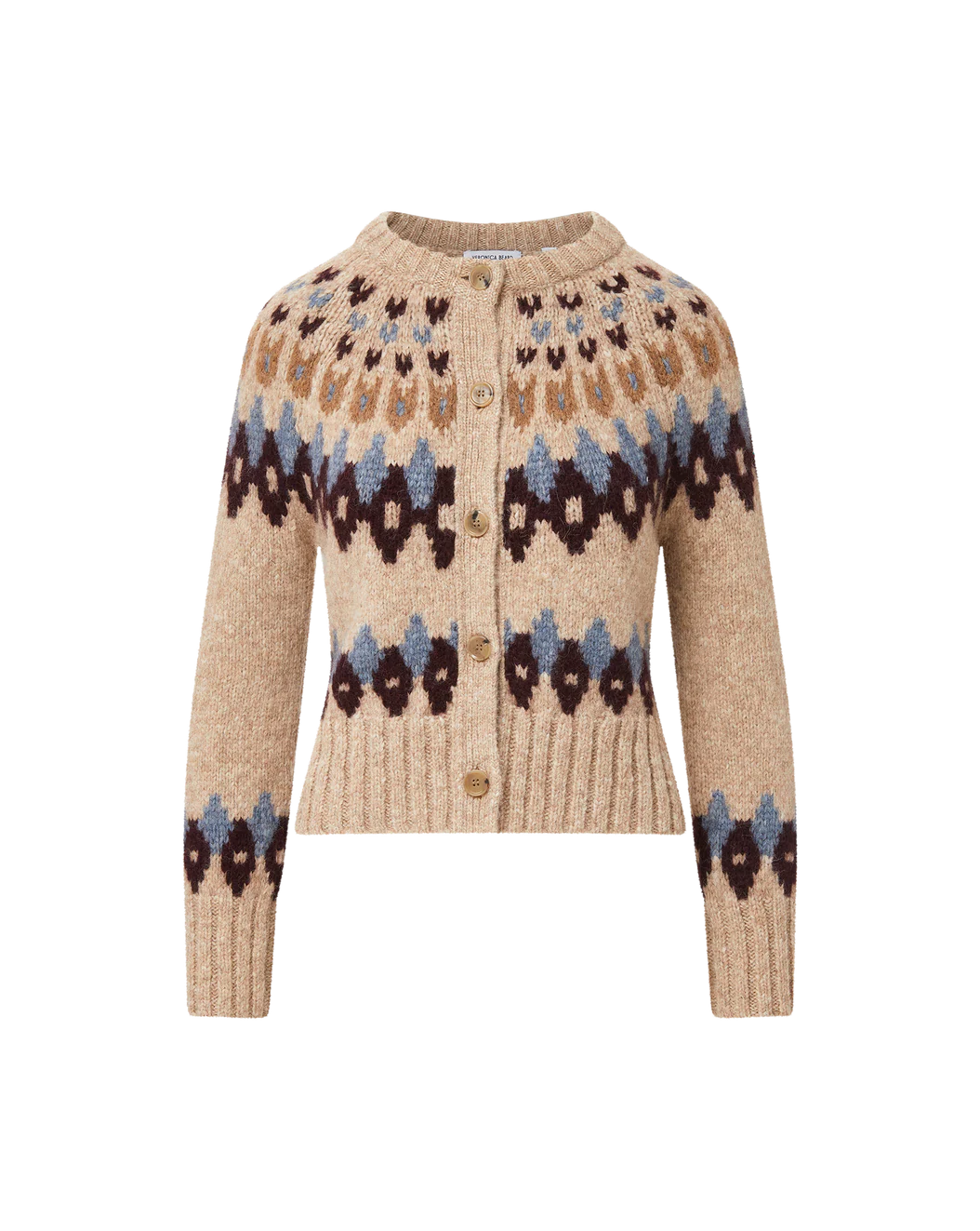Veronica Beard Christina Fairisle Cardigan