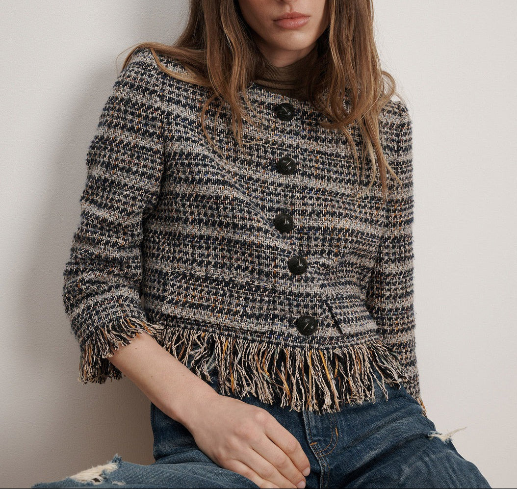 Veronica Beard Lyons Fringe Jacket