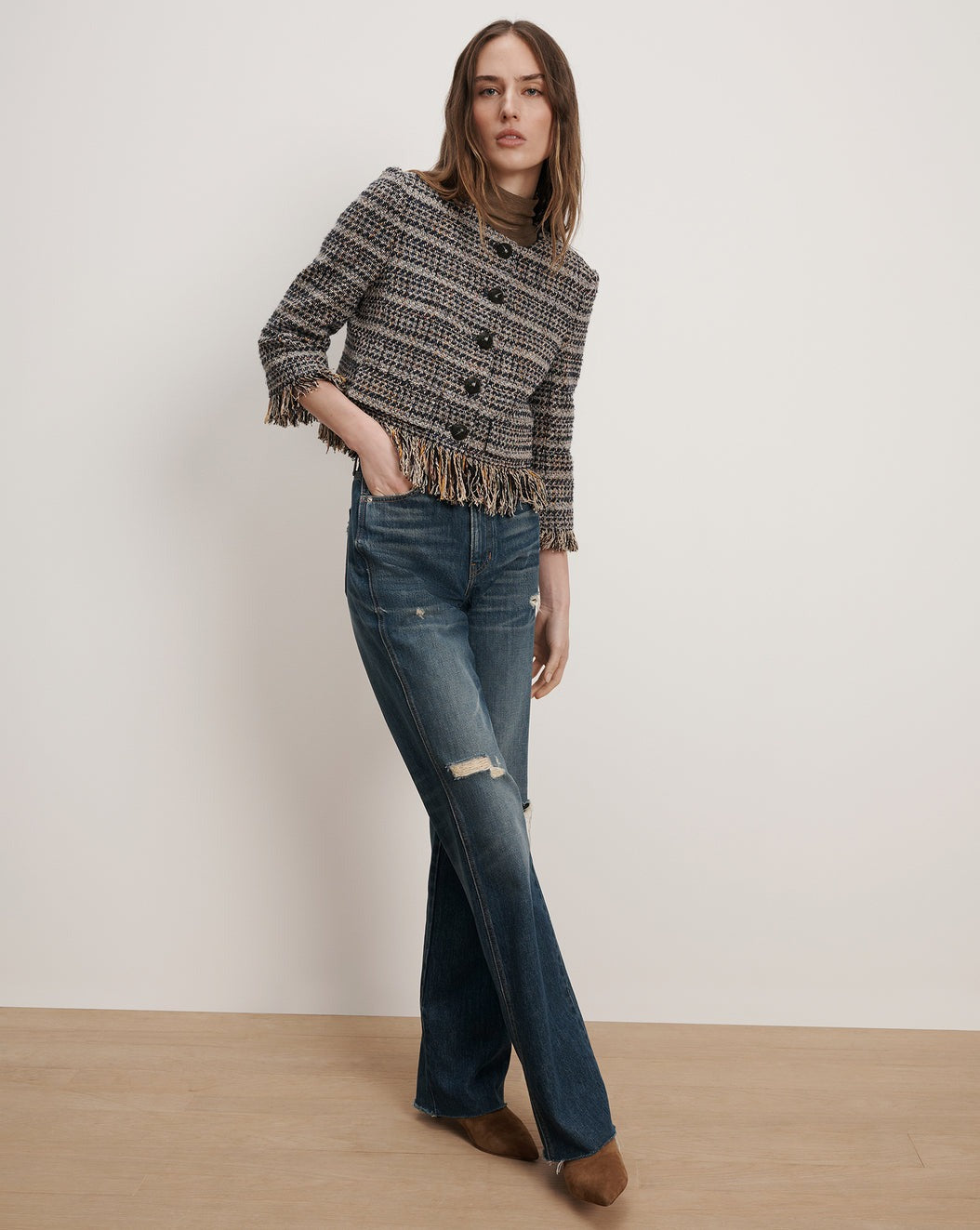 Veronica Beard Lyons Fringe Jacket