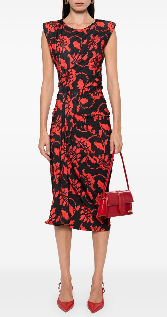 Essentiel Galles Printed Dress