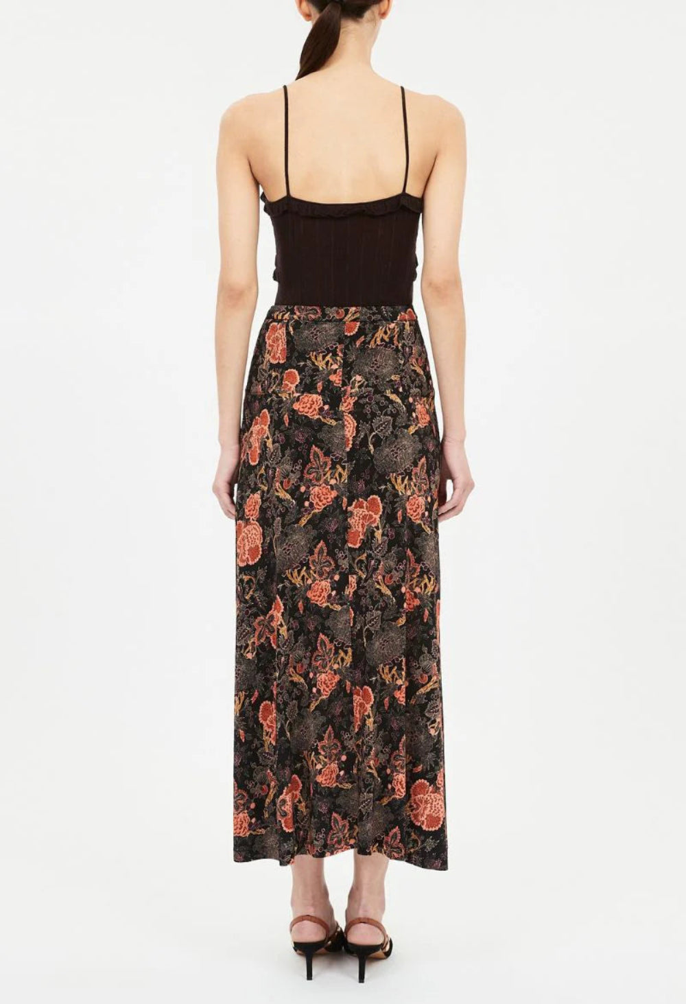 Ulla Johnson Paola Jersey High Waist Midi Skirt