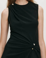 Veronica Beard Freja Brooch Midi Dress