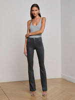L'agence TS Ruth High Rise Straight Raw Hem Jeans