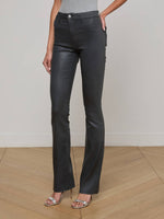 L'agence TS Ruth High Rise Straight Raw Hem Jeans