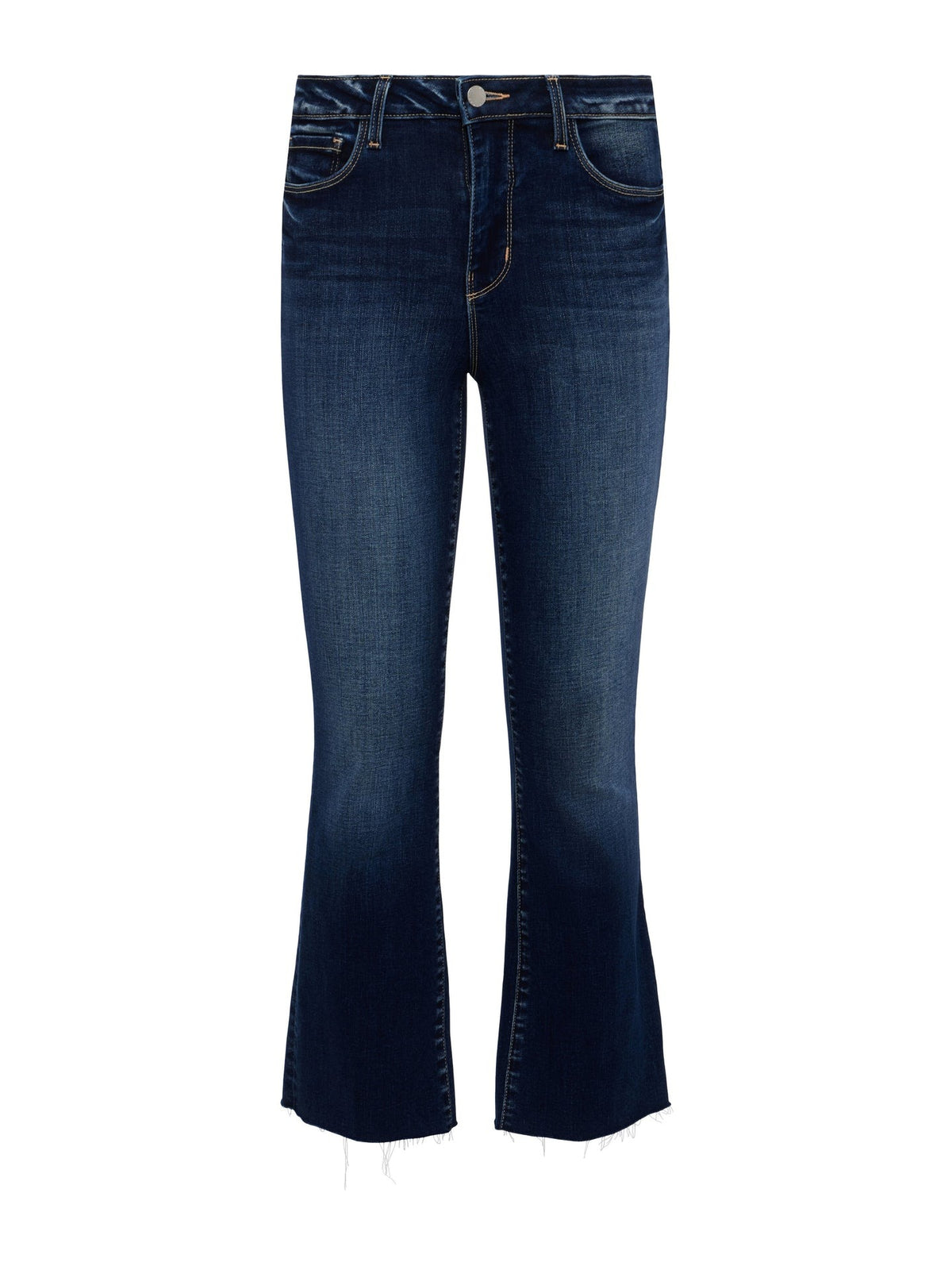 L'agence TS Kendra High Rise Crop Flare Jeans