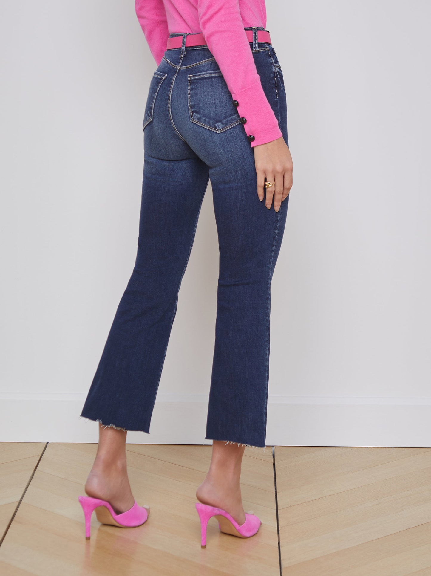 Lagence Highrise Crop Flare Jeans