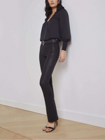 L'agence Ts Selma H/R Sleek Baby Boot Coated Jeans