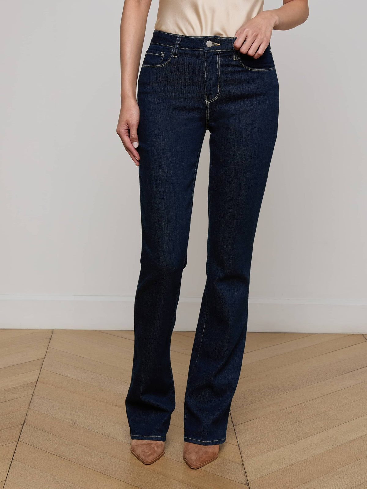 L'agence TS Selma High Rise Sleek Baby Boot Jeans
