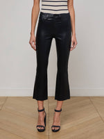 L'agence TS Kendra High Rise Crop Flare Jeans