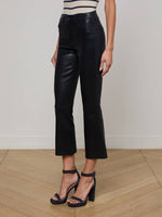 L'agence TS Kendra High Rise Crop Flare Jeans
