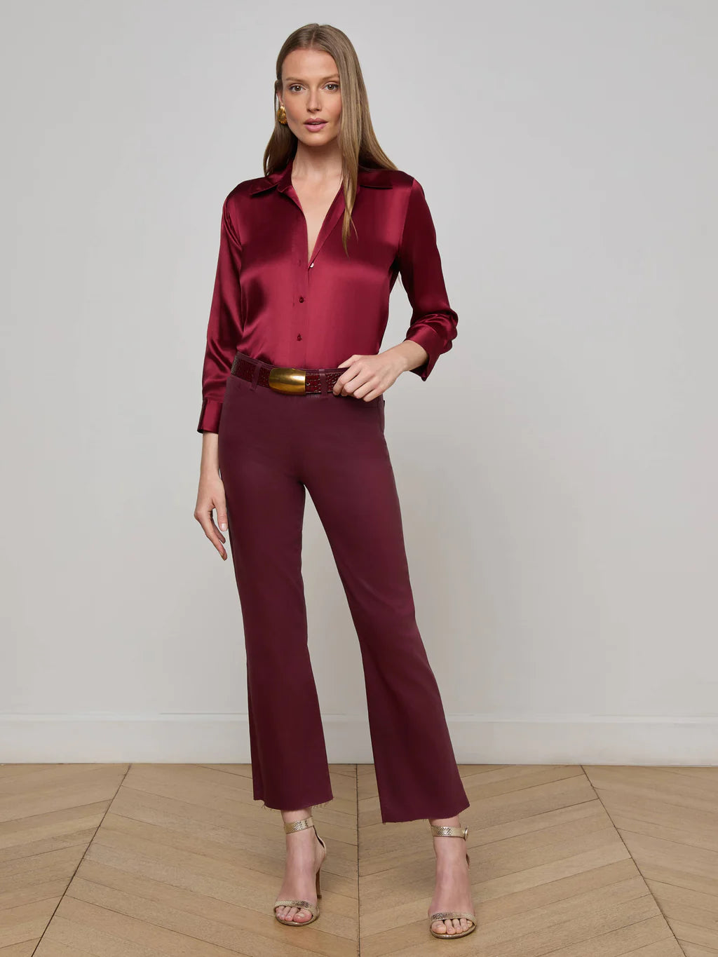 Lagence Kendra High Rise Crop Flare Pant