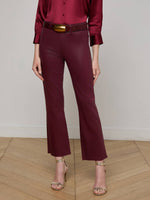 L'agence TS Kendra High Rise Crop Flare Jeans