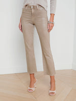 L'agence TS Kendra High Rise Crop Flare Jeans