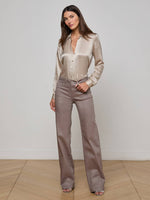 L'agence TS Clayton High Rise Wide Leg Jeans