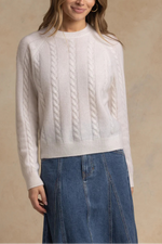 27 Miles Ts Zhenya Cable Crew Sweater