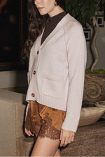 27 Miles Ts Amanda Cashmere Button Up Cardigan