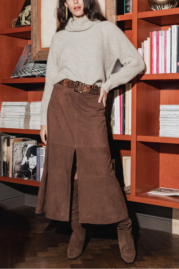 27 Miles Ts Sam Cashmere Cropped Loose Turtleneck Sweater