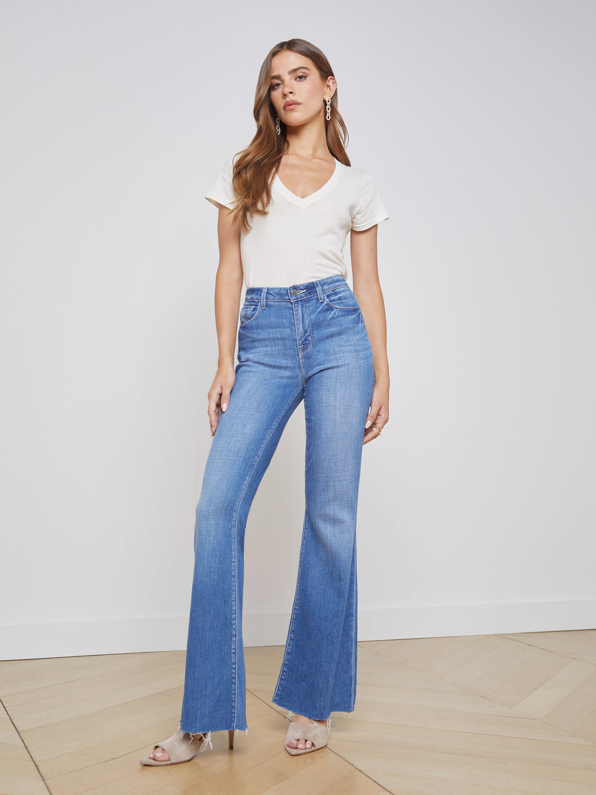 Lagence Sera Sneaker Flare Jeans